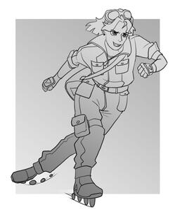 Kronos - running from the police | Original character