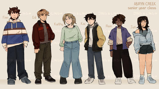 Senior class - Abryn Creek | character line up